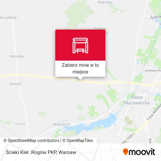 Mapa Ścieki Kier. Rogów PKP