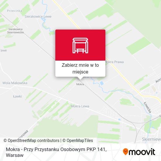 Mapa Mokra - Przy Przystanku Osobowym PKP 141