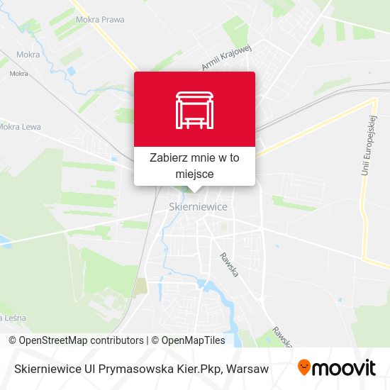 Mapa Skierniewice Ul Prymasowska Kier.Pkp