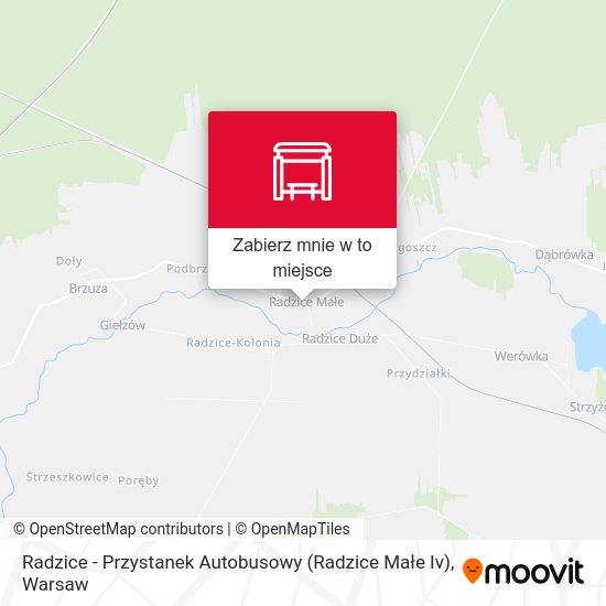 Mapa Radzice - Przystanek Autobusowy (Radzice Małe Iv)