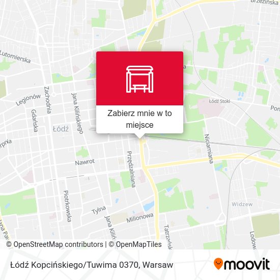 Mapa Łódź Kopcińskiego/Tuwima 0370