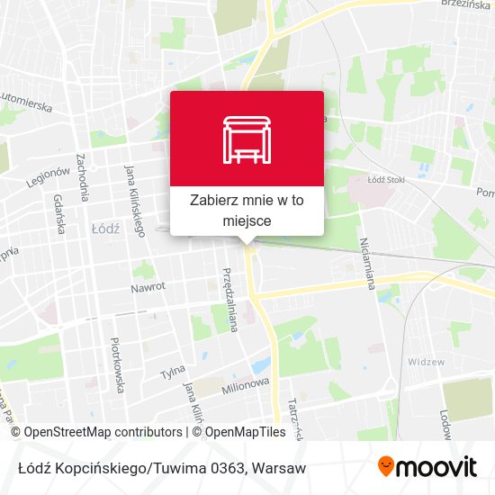 Mapa Łódź Kopcińskiego/Tuwima 0363