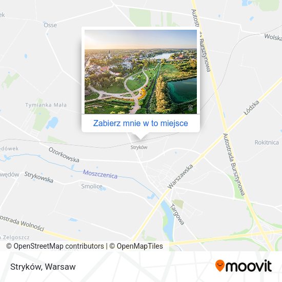 Mapa Stryków