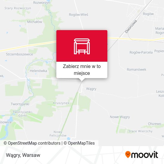 Mapa Wągry