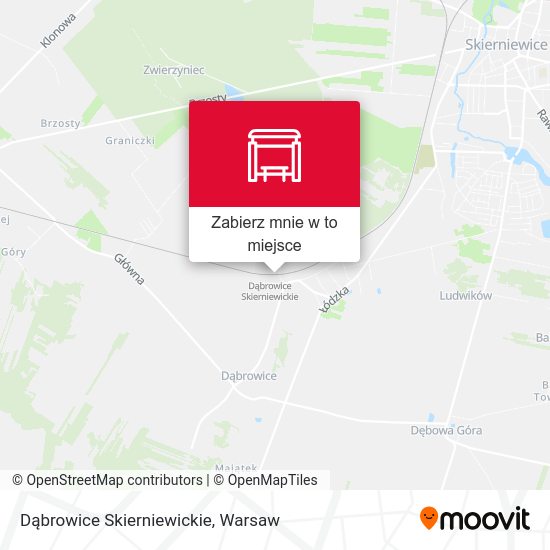 Mapa Dąbrowice Skierniewickie