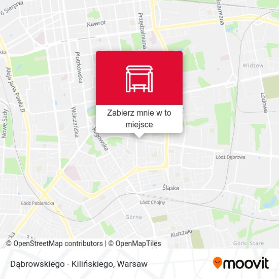 Mapa Dąbrowskiego - Kilińskiego