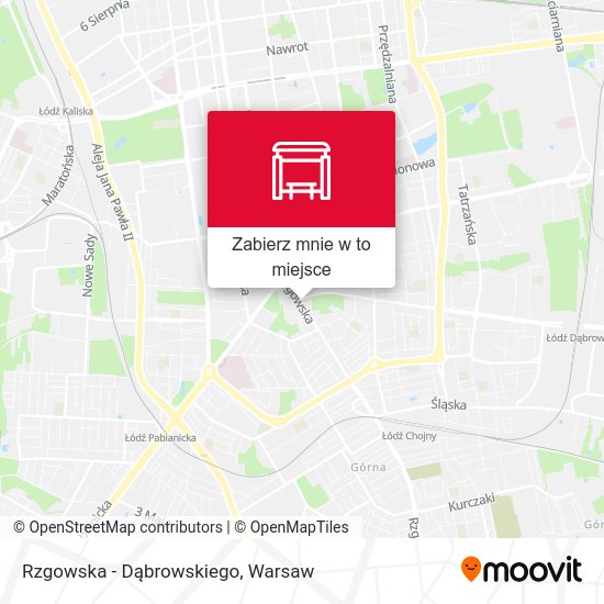 Mapa Rzgowska - Dąbrowskiego