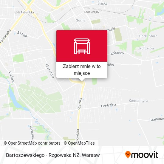 Mapa Bartoszewskiego - Rzgowska NŻ