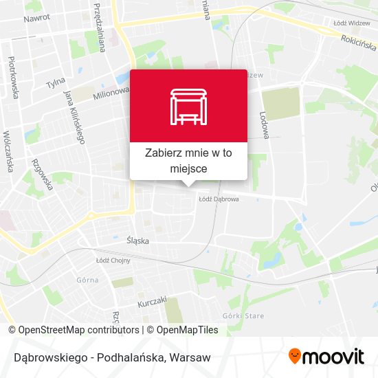 Mapa Dąbrowskiego - Podhalańska