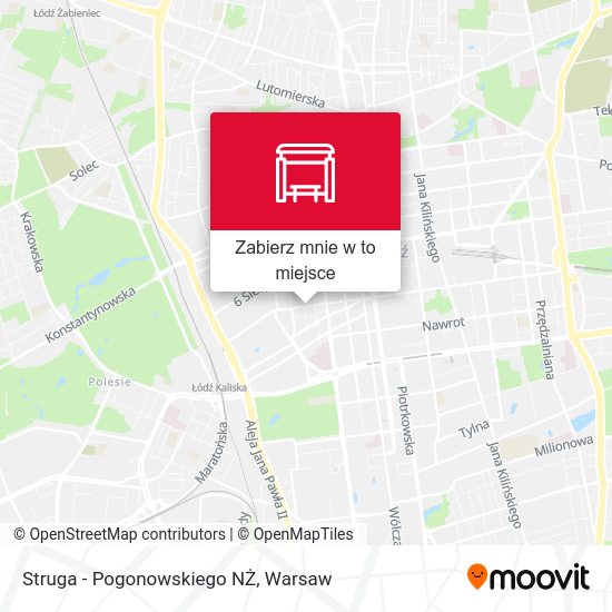 Mapa Struga - Pogonowskiego NŻ