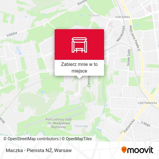 Mapa Maczka - Pienista NŻ