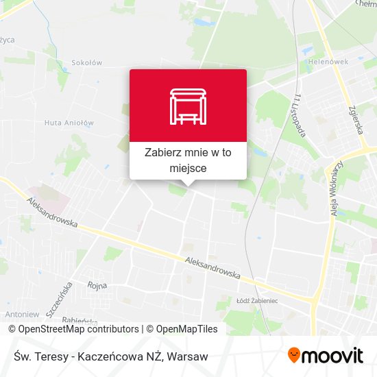 Mapa Św. Teresy - Kaczeńcowa NŻ