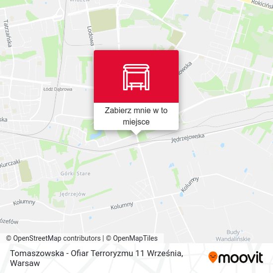 Mapa Tomaszowska - Ofiar Terroryzmu 11 Września