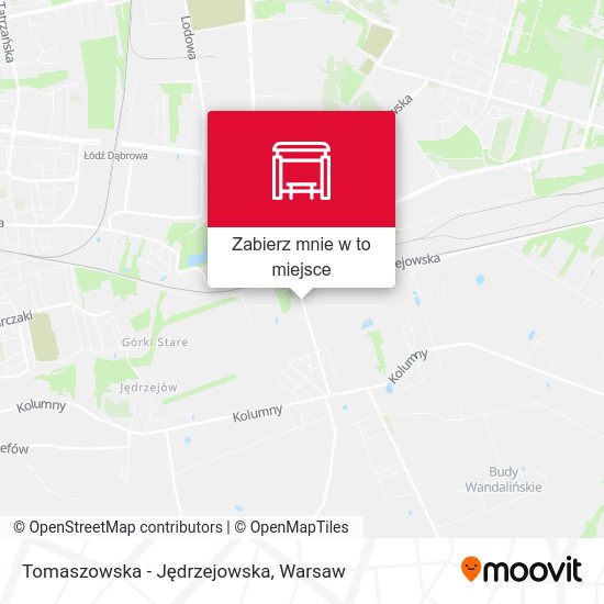 Mapa Tomaszowska - Jędrzejowska