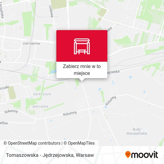 Mapa Tomaszowska - Jędrzejowska