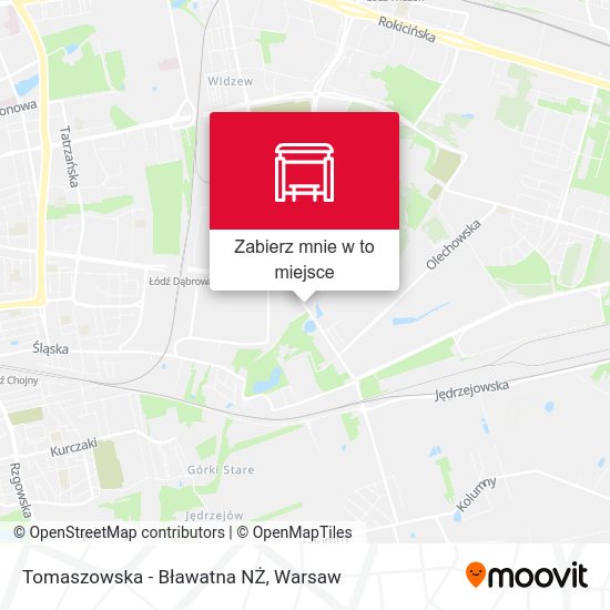 Mapa Tomaszowska - Bławatna NŻ