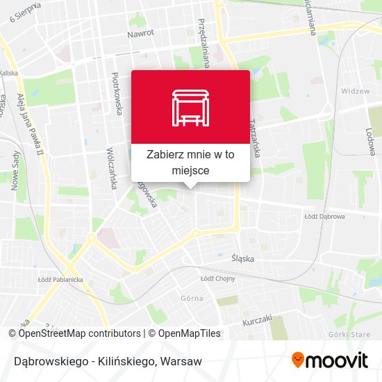 Mapa Dąbrowskiego - Kilińskiego