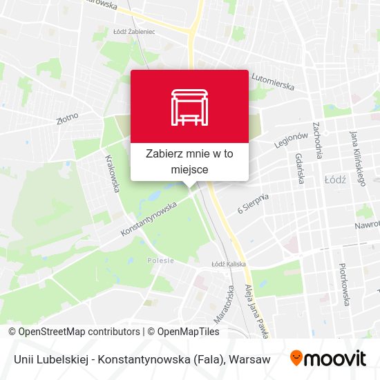 Mapa Unii Lubelskiej - Konstantynowska (Fala)