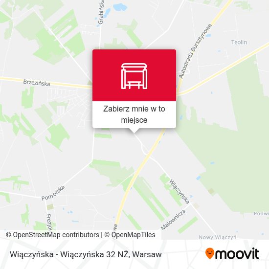 Mapa Wiączyńska - Wiączyńska 32 NŻ