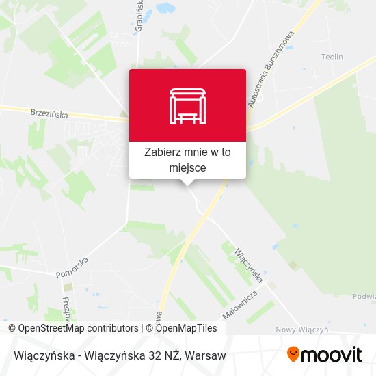 Mapa Wiączyńska - Wiączyńska 32 NŻ