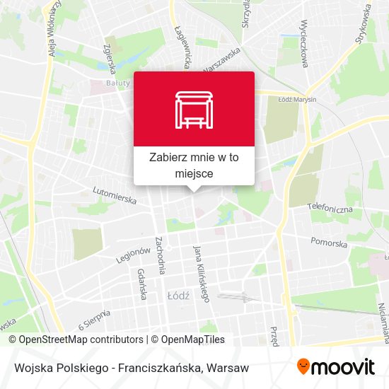 Mapa Wojska Polskiego - Franciszkańska