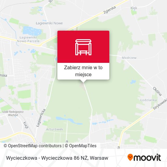 Mapa Wycieczkowa - Wycieczkowa 86 NŻ