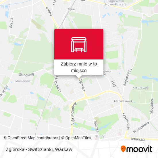 Mapa Zgierska - Świtezianki