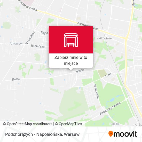 Mapa Podchorążych - Napoleońska