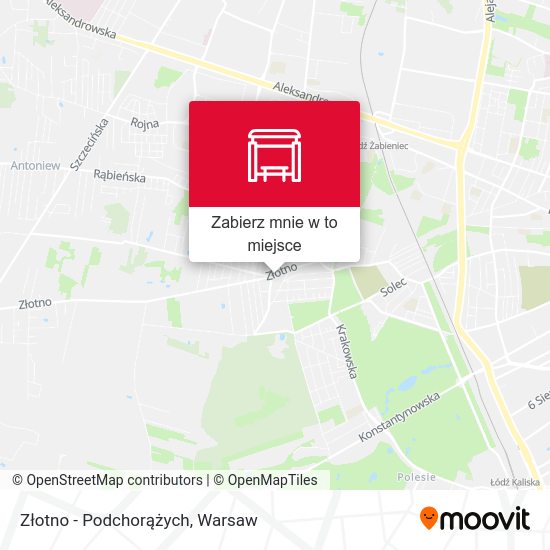 Mapa Złotno - Podchorążych