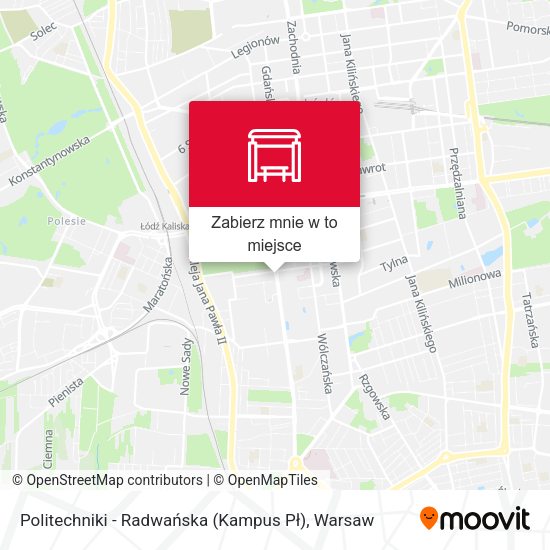 Mapa Politechniki - Radwańska (Kampus Pł)