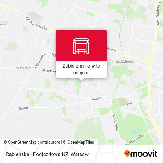 Mapa Rąbieńska - Podjazdowa NŻ