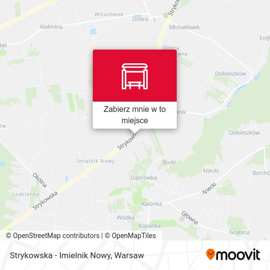 Mapa Strykowska - Imielnik Nowy