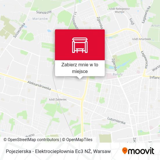 Mapa Pojezierska - Elektrociepłownia Ec3 NŻ