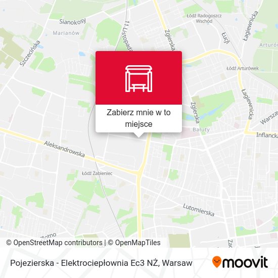 Mapa Pojezierska - Elektrociepłownia Ec3 NŻ