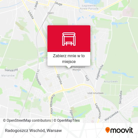 Mapa Radogoszcz Wschód