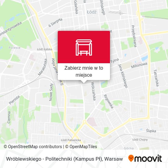 Mapa Wróblewskiego - Politechniki (Kampus Pł)