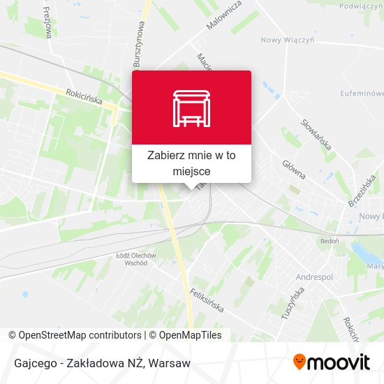 Mapa Gajcego - Zakładowa NŻ