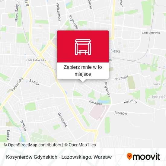 Mapa Kosynierów Gdyńskich - Łazowskiego