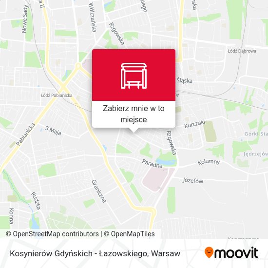 Mapa Kosynierów Gdyńskich - Łazowskiego