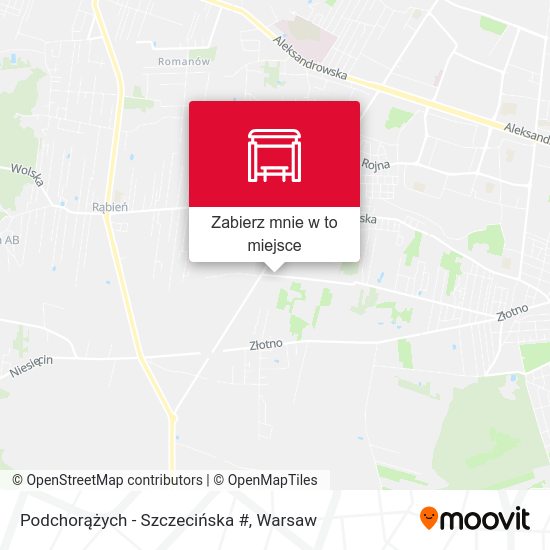 Mapa Podchorążych - Szczecińska #