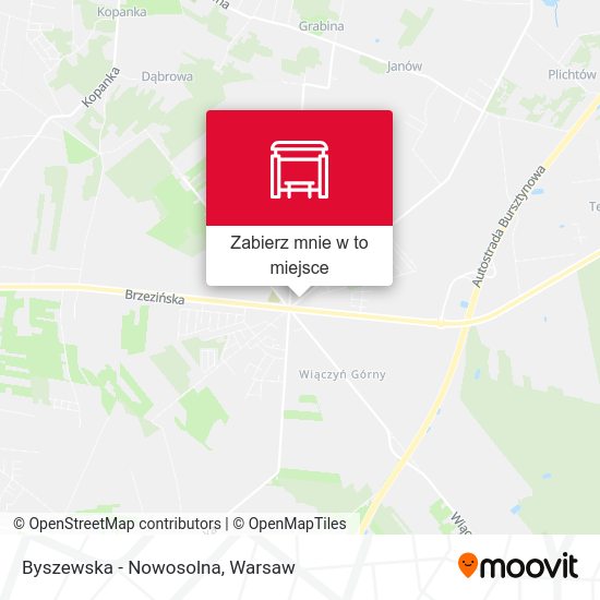 Mapa Byszewska - Nowosolna