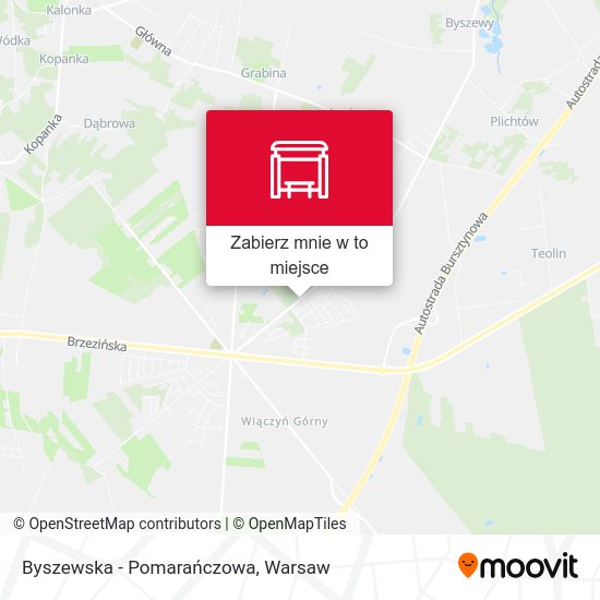 Mapa Byszewska - Pomarańczowa