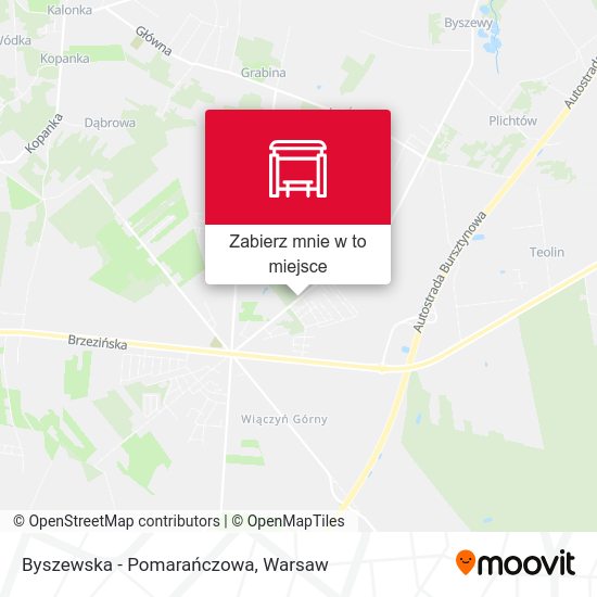 Mapa Byszewska - Pomarańczowa