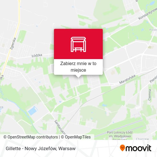 Mapa Gillette - Nowy Józefów