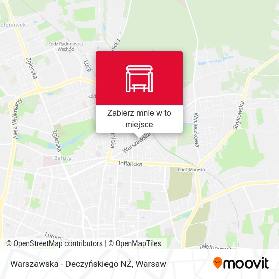 Mapa Warszawska - Deczyńskiego NŻ