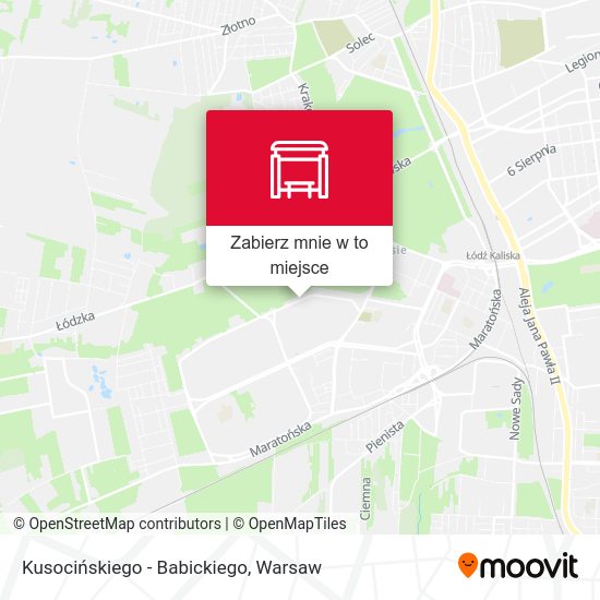 Mapa Kusocińskiego - Babickiego