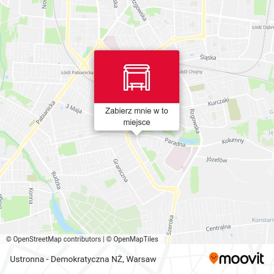 Mapa Ustronna - Demokratyczna NŻ