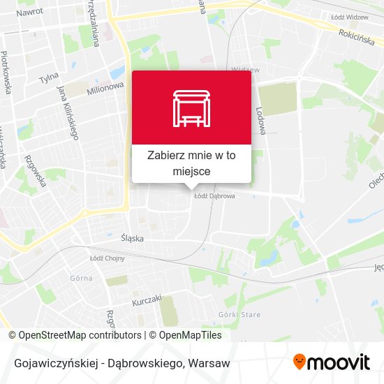 Mapa Gojawiczyńskiej - Dąbrowskiego