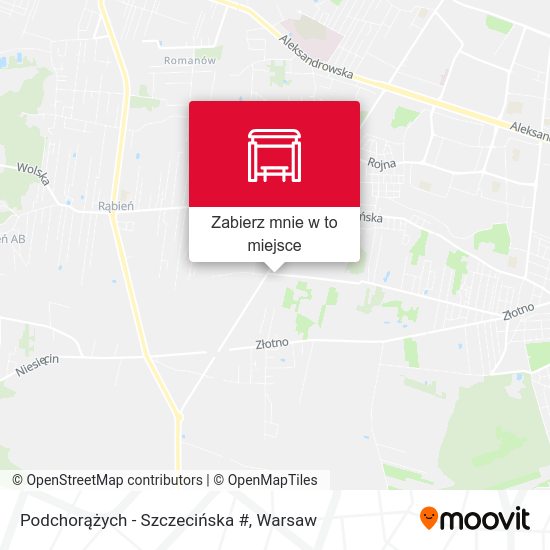 Mapa Podchorążych - Szczecińska #