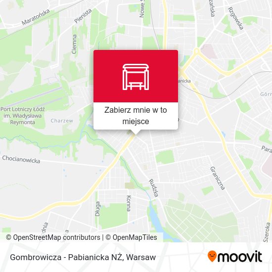 Mapa Gombrowicza - Pabianicka NŻ